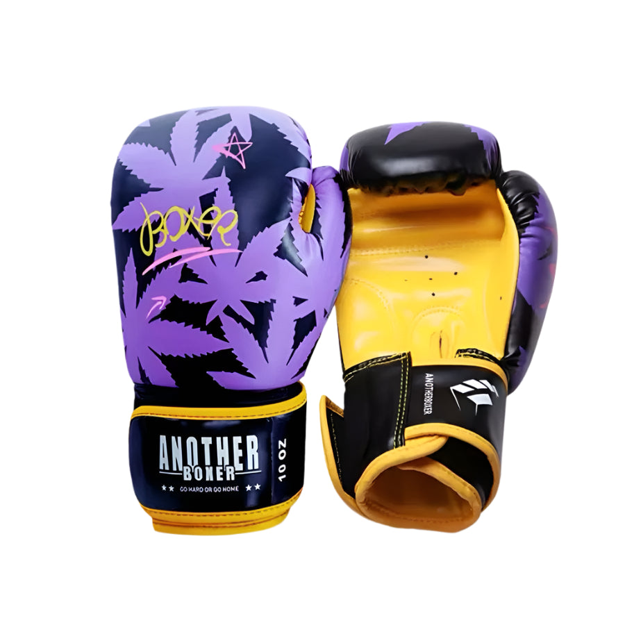 Another boxer professional cannabis leafs boxing gloves | כפפות אגרוף מקצועיות בעיצוב עלי קנאביס