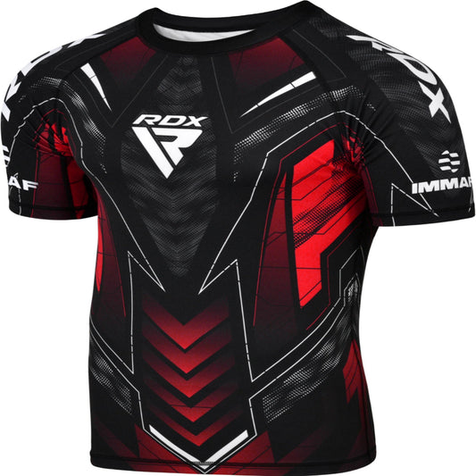 חולצת ראשגארד קצרה | RDX IMMAF Rushguard Shirt