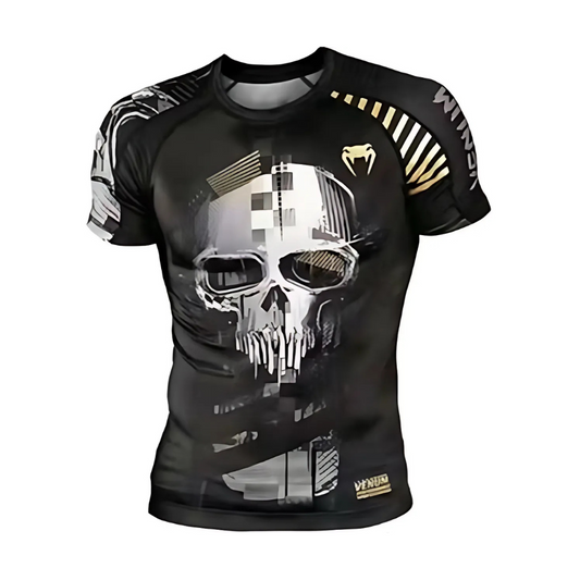Venum professional skull rushguard | חולצת ונום ראשגארד בעיצוב גולגולת