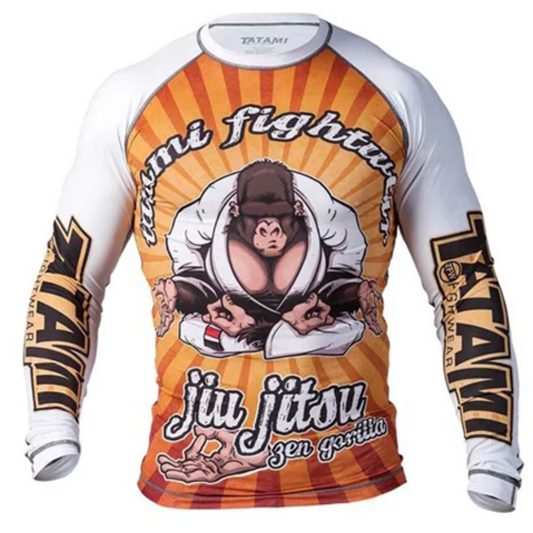 Tatami professional long monkey rushguard | חולצת ראשגארד ארוכה טאטאמי בעיצוב קוף