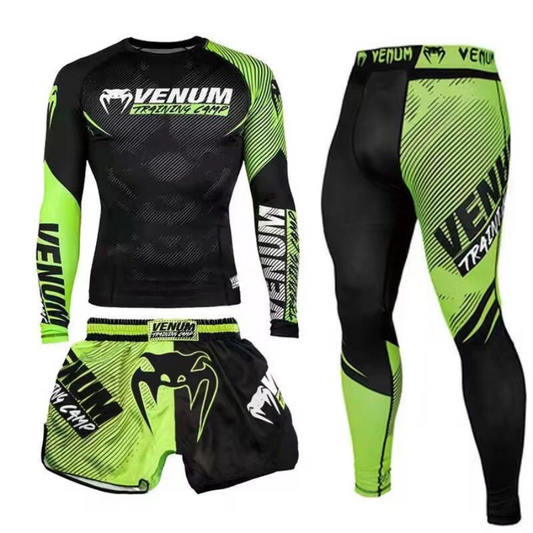 venum professional green viper triple set | סט ונום משולש מקצועי מקצועי וייפר ירוק