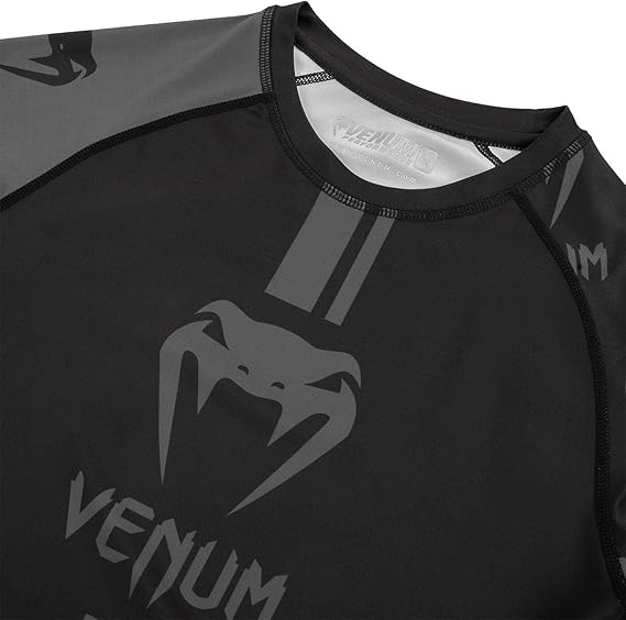 Venum professional rushguard MMA shirt | חולצת ראשגארד ונום אפור ושחור